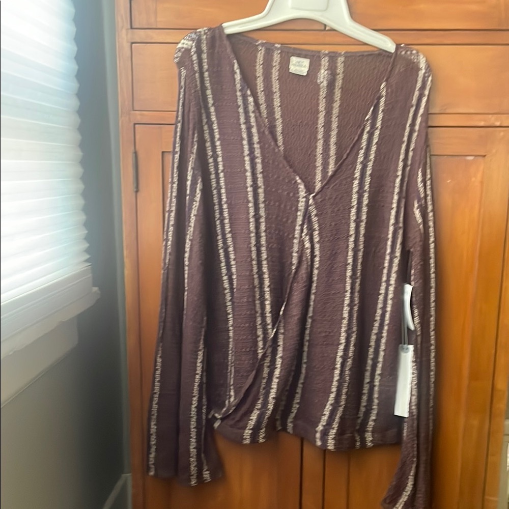 Nordstrom Striped Long Sleeve Top